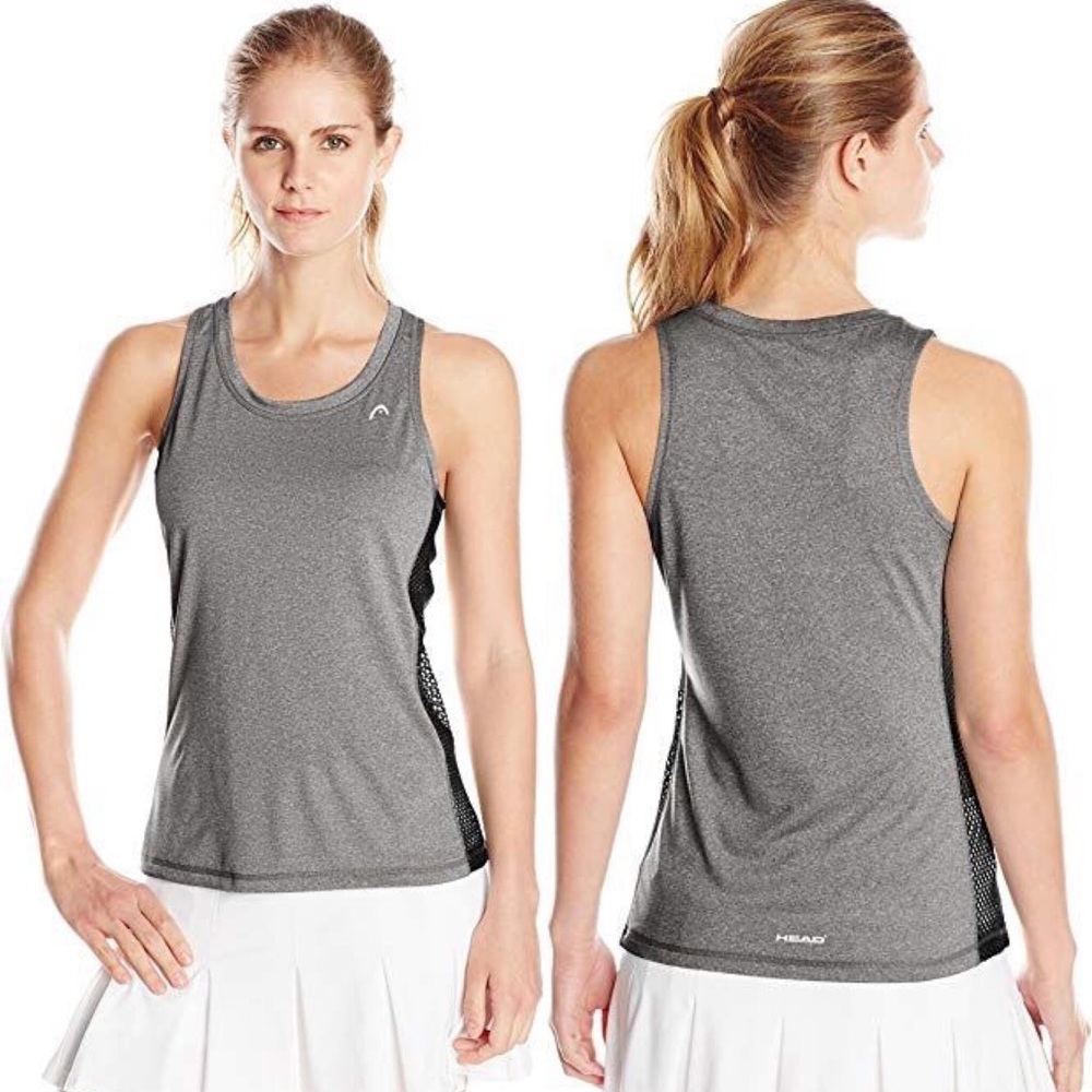 Head | Side In Tank Top Mesh Athletic Workout - Picture 7 of 7